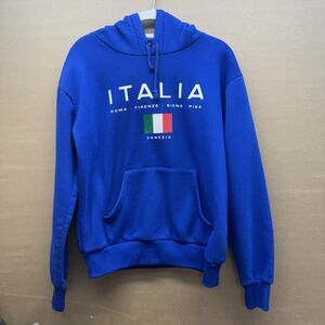 Vintage Star Venezia‎ Med ITALIA Hoodie-Womens -42" Pullover Blue